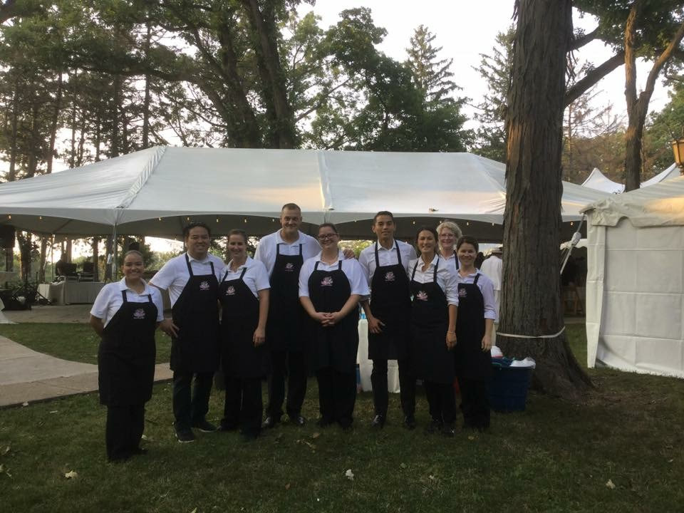 Catering Crew Hinsdale Tent Party with Chicago Tent Rental